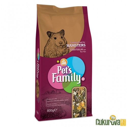 PETS FAMILY HAMSTER YEMİ 800 GR