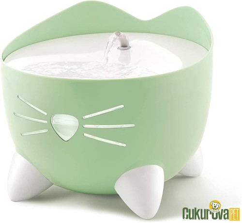 CATIT PIXI LED SEVİYE GÖSTERGELİ OTOMATİK KEDİ SU SEBİLİ 2 L - NANE YEŞİLİ 