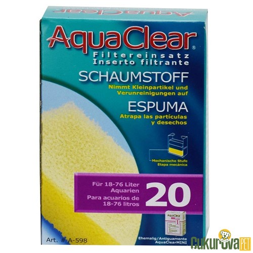 AQUA CLEAR MINI FİLTRE SÜNGERİ 20 