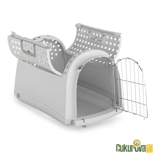 Imac Linus Cabrio Kedi & Köpek Taşıma Kafesi - Gri - 50 x 32 x 34.5 Cm