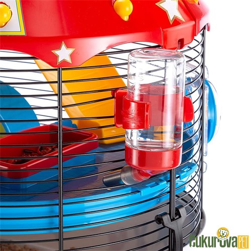 Ferplast Circus Fun Hamster Kafesi Siyah - 49 x 34 x 42 Cm