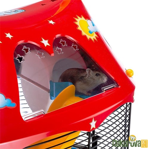 Ferplast Circus Fun Hamster Kafesi Siyah - 49 x 34 x 42 Cm