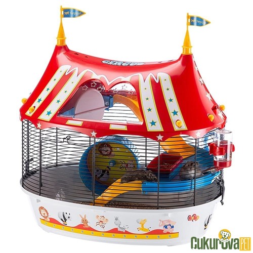 Ferplast Circus Fun Hamster Kafesi Siyah - 49 x 34 x 42 Cm