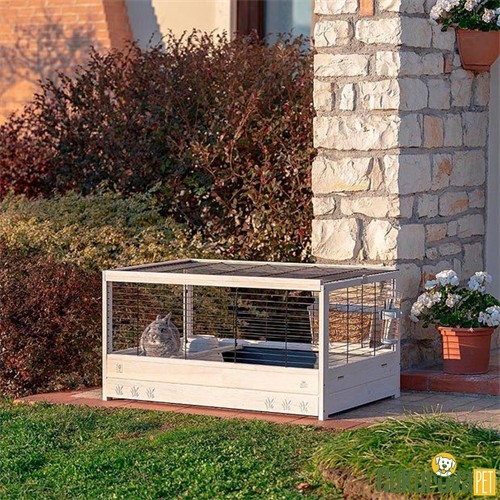 Ferplast Arena 100 Ahşap Tavşan Kafesi 100 x 62.5 x 51 Cm