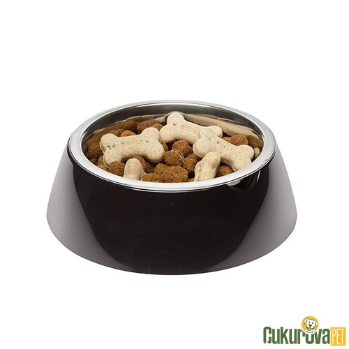 Ferplast Kedi̇ & Köpek Mama Ve Su Kabı Jolie Çeli̇k S - Si̇yah