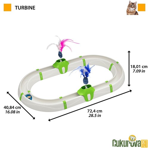 Ferplast Turbine Circuit Kedi Oyuncağı 72.4 x 40.27 x 18.1 Cm