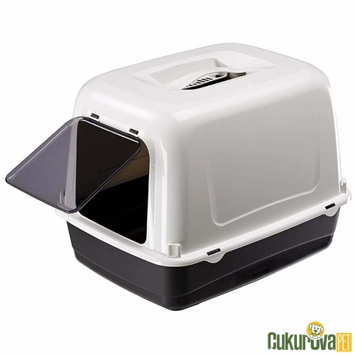 Ferplast Clear Cat 10 Kapalı Kedi Tuvaleti Karışık Renkli 47 x 36 x 35 Cm