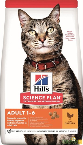 Hill's Adult Tavuklu Yetişki̇n Kedi̇ Maması 8 + 2 Kg