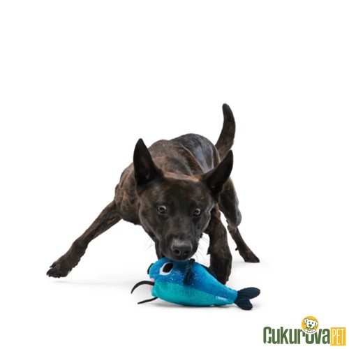 Bark Claude Sesli Kedi Balığı Peluş Köpek Oyuncağı L / 24 x 19 x 11.4 Cm