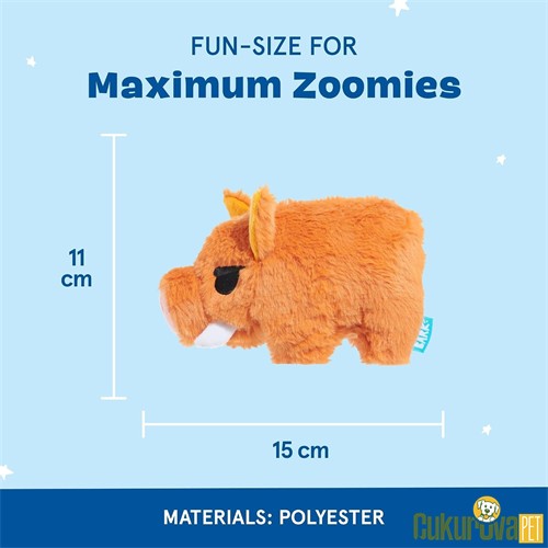 Bark Beau Sesli Domuz Peluş Köpek Oyuncağı M / 15 x 11 Cm