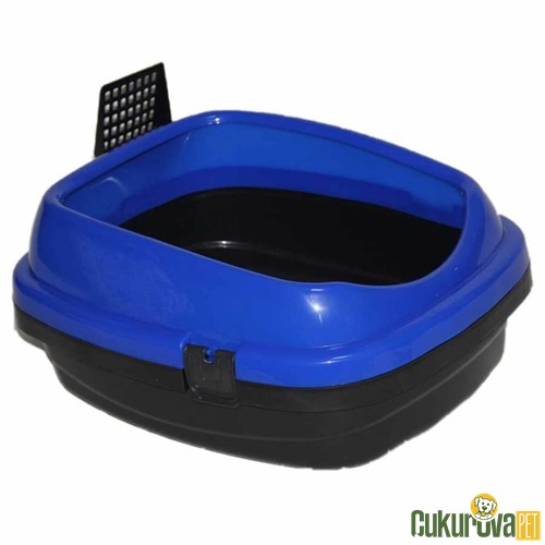Pet Garden Kürekli Açık Kedi Tuvaleti Karışık Renkli 49.5 x 40 x 22 Cm