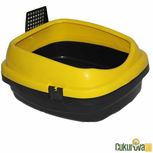 Pet Garden Kürekli Açık Kedi Tuvaleti Karışık Renkli 49.5 x 40 x 22 Cm