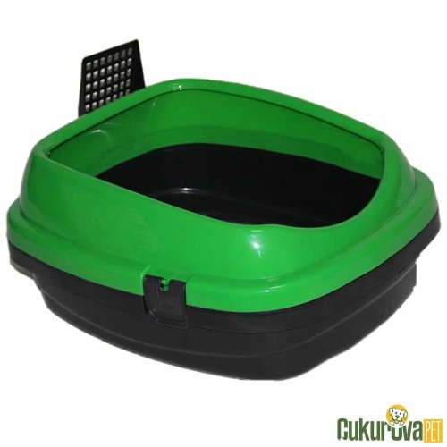 Pet Garden Kürekli Açık Kedi Tuvaleti Karışık Renkli 49.5 x 40 x 22 Cm