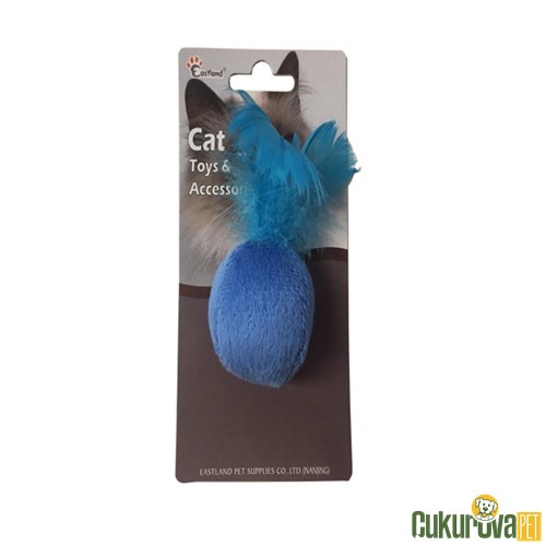 Eastland Kedi Otlu Tüylü Top Kedi Oyuncağı Karışık Renkli 4.5 Cm