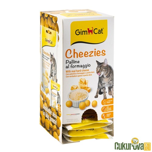 GIMCAT CHEEZIES PEYNİR İÇERİKLİ KEDİ ÖDÜL TABLETİ 20 x 10 GR
