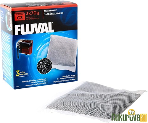 FLUVAL C 3 FİLTRE KARBONU 3 x 70 GR