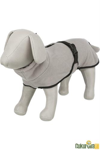 TRIXIE SU GEÇİRMEZ POLAR KÖPEK MONTU 55 CM - L GRİ
