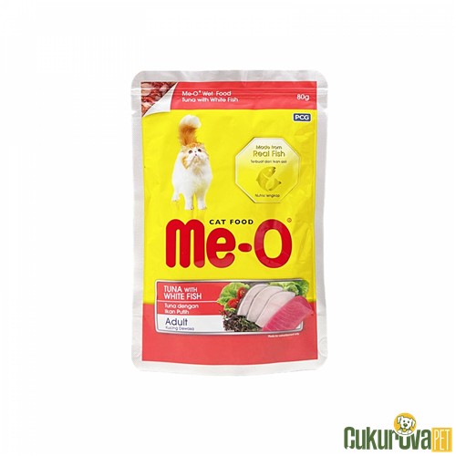 MEO TON BALIKLI VE ALABALIKLI KEDİ YAŞ MAMASI 80 GR