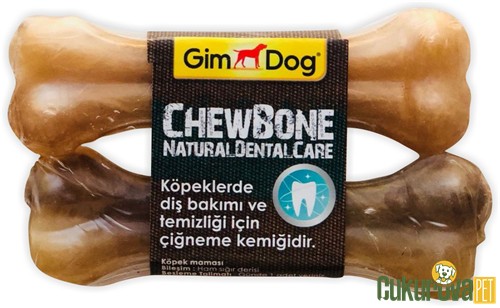 GimDog ChewBone Natural Dental Care Köpek Ödül Kemiği 2 Adet - 11 Cm