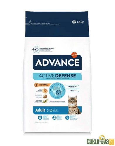 Advance Adult Tavuklu Yetişki̇n Kedi Maması 1.5 Kg