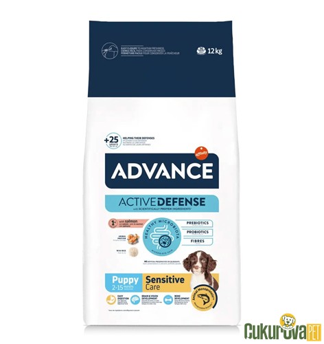 Advance Puppy Sensitive Care Somonlu Ve Pirinçli Yavru Köpek Maması 12 Kg