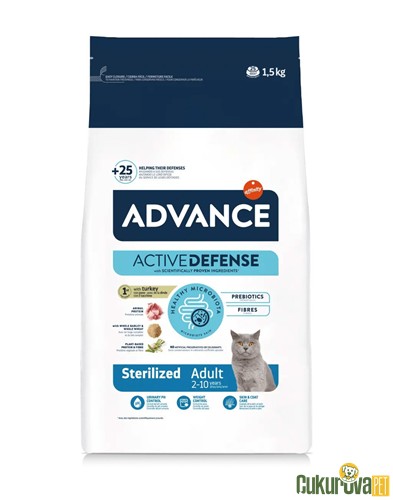 Advance Sterilised Hindili Kısırlaştırılmış Kedi Maması 1.5 Kg