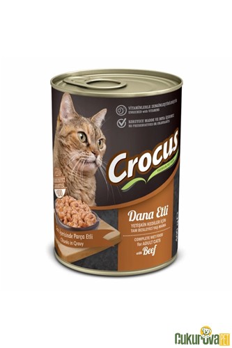 Crocus Adult Dana Etli Yetişkin Kedi Yaş Maması 400 Gr