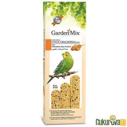 Gardenmix Platin Stick Crakers Ballı Kuş Krakeri 3'Lü - 80 Gr