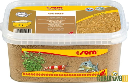 Sera Gravel Ocher Akvaryum Kumu Toprak Rengi 0 - 2 Mm / 3 L