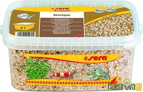 Sera Gravel Beige Akvaryum Kumu Bej 2 - 4 Mm / 3 L