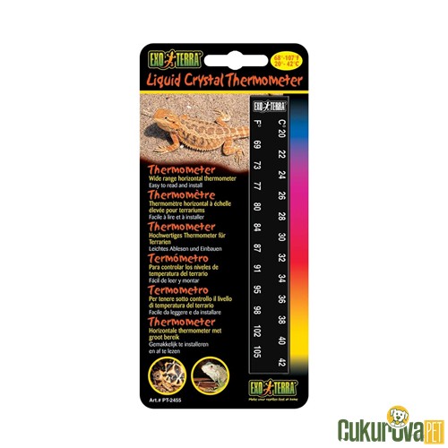 Exo Terra Thermometer Teraryum İçin Yatay Dijital Termometre 20 - 42 °C