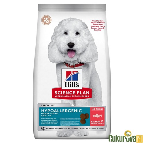 Hill's Science Plan Hypoallergenic Somonlu Yetişkin Köpek Maması 2.5 Kg