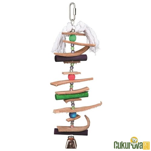 Trixie Ahşap Ve Suni Deri Kuş Oyuncağı 28 Cm