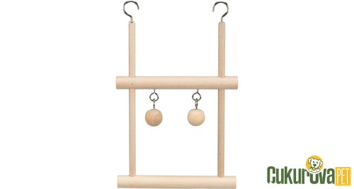Trixie Zilli Ahşap Çift Kuş Salıncağı 12 x 20 Cm