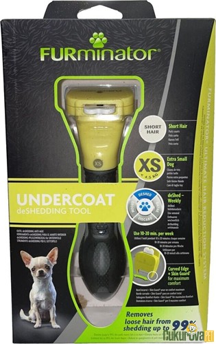 Furminator UnderCoat Kısa Tüylü Köpek Tarağı XS - 2.5 Cm