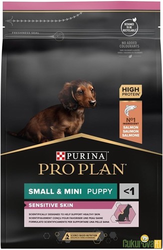 Pro Plan Small & Mini Puppy Sensitive Skin Somonlu Yavru Köpek Maması 3 Kg