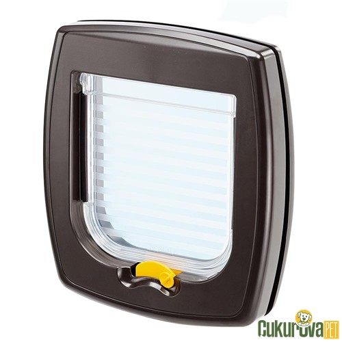 Ferplast Swi̇ng 1 Kedi & Köpek Kapısı 14.8 x 14.5 Cm / Kahverengi