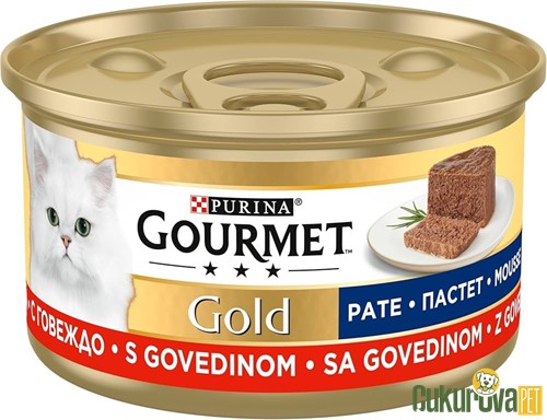 Gourmet Gold Pate Sığır Etli Yetişkin Kedi Yaş Maması 85 Gr