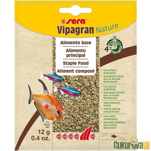 Sera Vipagran Nature Granül Yem 12 Gr