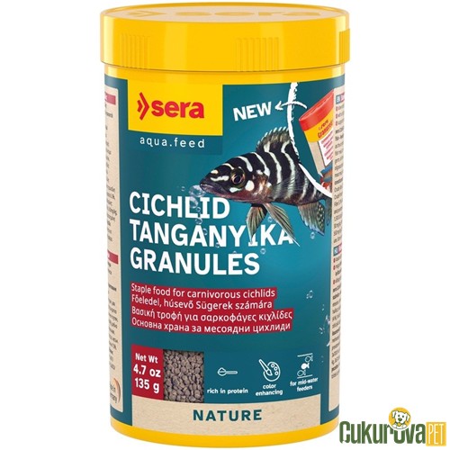 Sera Balık Yem Granured Etoburlar İçi̇n Ci̇klet Yemi̇ 250 Ml