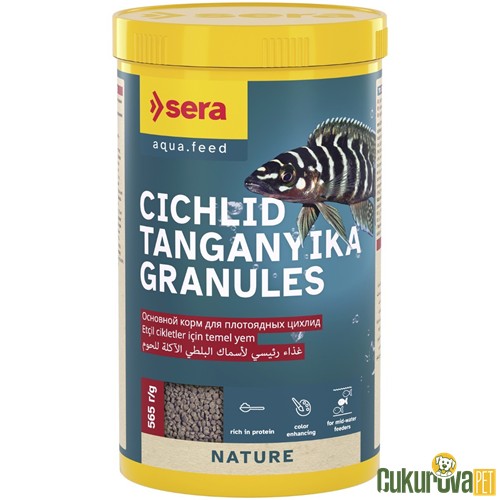 Sera Cichlid Tanganyika Granules Nature Granül Yem 1000 Ml - 565 Gr