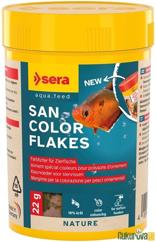 Sera San Color Flakes Nature Pul Yem 100 Ml - 22 Gr