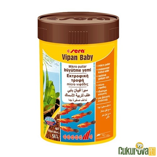 Sera Balık Yem Vipan Baby Mi̇kro Pullar Büyütme Yemi̇ 100 Ml