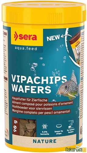 Sera Vipachips Wafers Nature Tablet Yem 250 Ml - 90 Gr