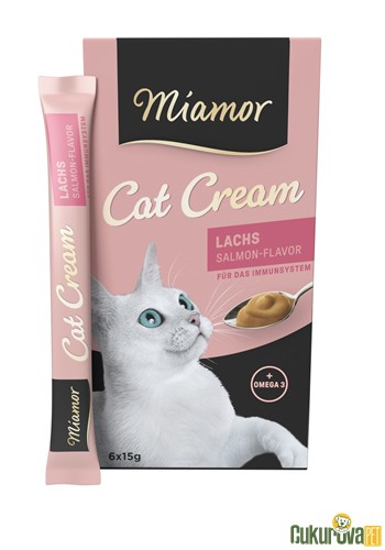 Miamor Cat Cream Somonlu Kedi Ödül Kreması 6 x 15 Gr