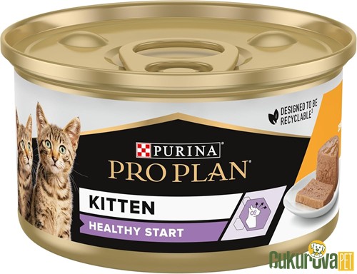 Pro Plan Kitten Healty Start Tavuklu Yavru Kedi Yaş Maması 85 Gr