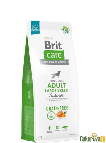 Brit Care Skin&Coat Adult Large Breed Somonlu Yetişki̇n Köpek Maması 12 Kg