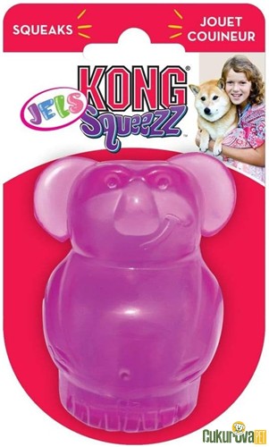 Kong Squeezz Jels Sesli Köpek Oyuncağı Karışık Renkli - L / 9.5 Cm