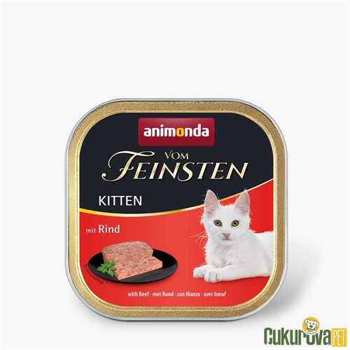 Animonda Vom Feinsten Kitten Sığır Etli Yavru Kedi Yaş Maması 100 Gr