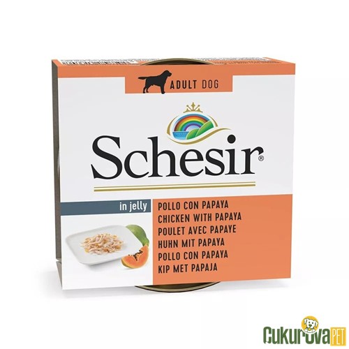 Schesir In Jelly Tavuk ve Papayalı Köpek Yaş Maması 150 Gr